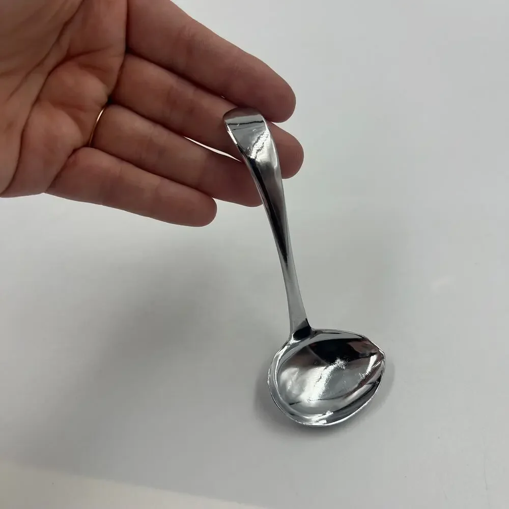 Vintage‎ Sipelia Chromium Serving Ladle Spout Spoon Sheffield England 4-1/2